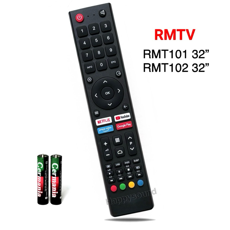 รีโมททีวี LCD/LED ยี่ห้อ REALME เรียวมี รหัส RMTV รุ่น RMT101 RMT102