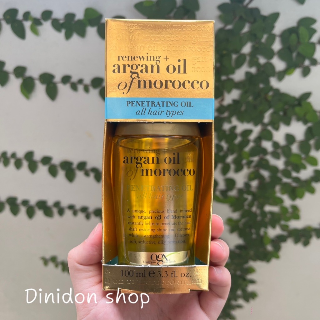 ((dinidon shop)) OGX Renewing + Argan Oil of Morocco Penetrating Hair Oil 100 ml.