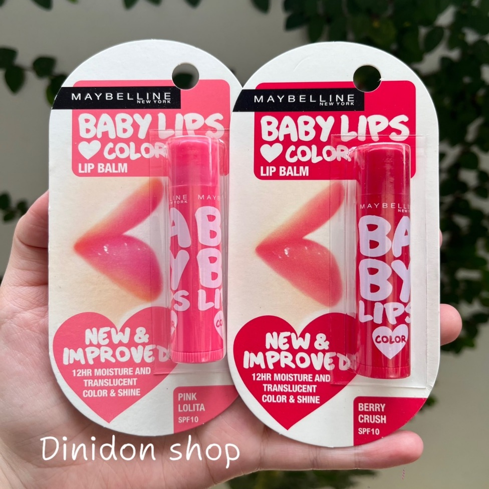 ((dinidon shop)) ลิปแคร์ เมย์เบลลีน เบบี้ ลิปส์ Maybelline Baby Lips Color 4g.