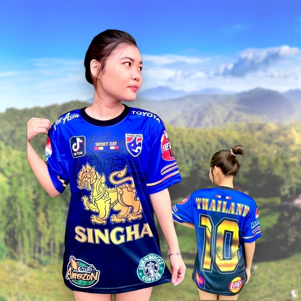 เสื้อกีฬา ผ้าพิมพ์ลาย นุ่ม ลื่น ระบายอากาศ ไม่ร้อน ผู้หญิงผู้ชายใส่ได้ วิ่ง ออกกำลังกาย เบา สบาย