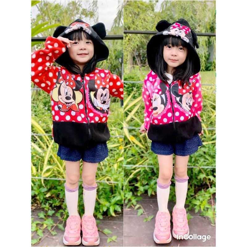 เสื้อกันหนาวเด็ก มิกกี้เม้า น่ารักๆ2-8ขวบ ผู้หญิง
