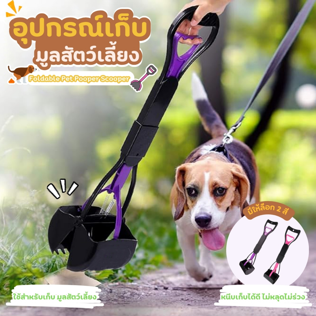 อุปกรณ์เก็บอุจจาระ ที่เก็บขี้หมา ที่เก็บอึสุนัข ที่เก็บมูลสัตว์เลี้ยง ที่คีบมูลสัตว์เลี้ยง