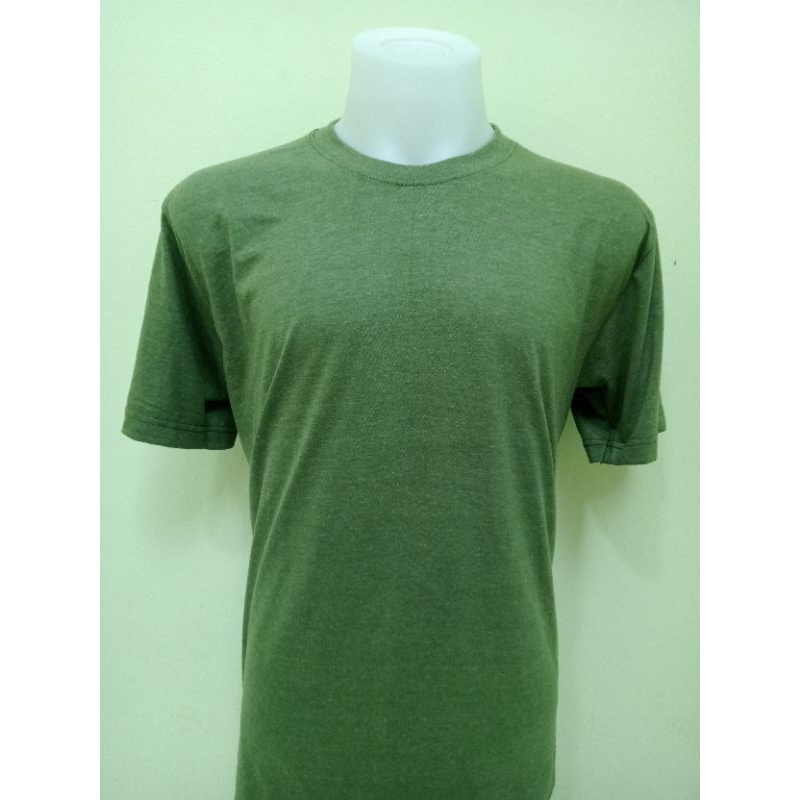 เสื้อยืดสีเขียว ผ้า50 ป้าย3D