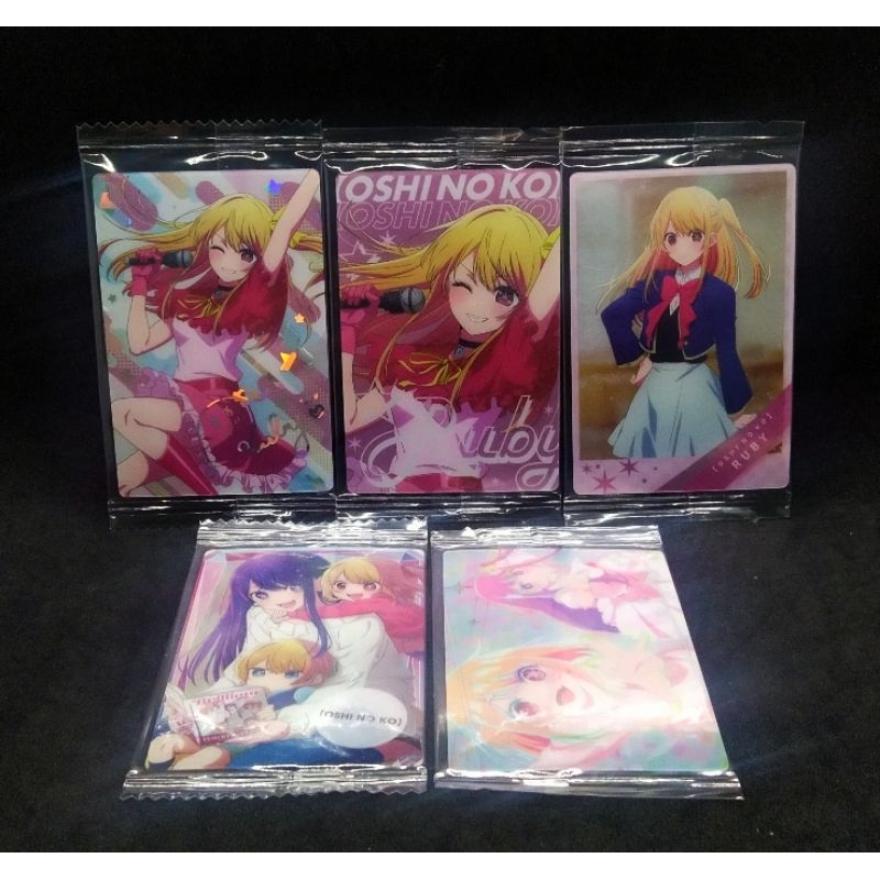 🌋ถูกลิขสิทธิ์🌋ของสะสม การ์ด รูบี้ โฮชิโนะ เกิดใหม่เป็นลูกโอชิ (Oshi no Ko)