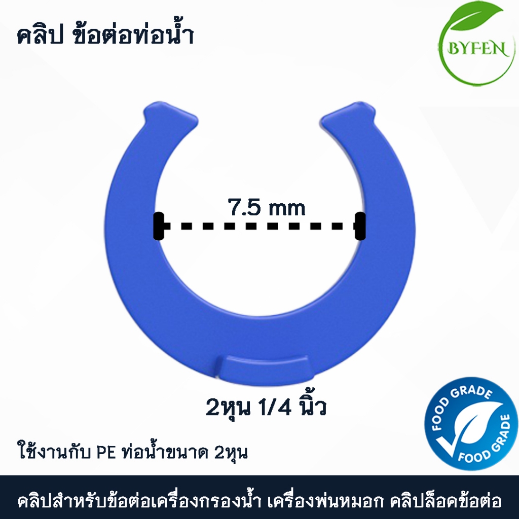 คลิปล็อค คลิปข้อต่อ ขนาด 2 หุน 2.5หุน และ 3 หุน คลิปสำหรับข้อต่อ เครื่องกรองน้ำ
