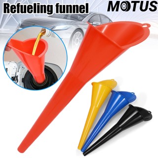 MOTUS กรวยปากยาวเติมน้ำมัน และน้ำ แบบพกพา คุณภาพสูง วัสดุพลาสติก Car Refueling Funnels
