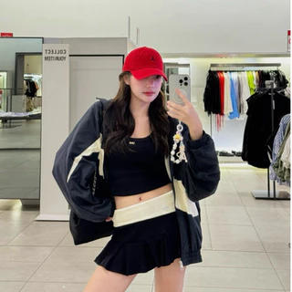 [ พร้อมส่ง ] DOUBLE MINI SKIRT 🩵เฉพาะกระโปรง กระโปรงจับจีบ Unigam