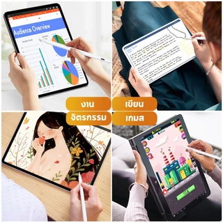 ปากกาไอแพด Stylus ปากกาไอแพด air5 air6 คุณสามารถวางมือบนหน้าจอได้ for Gen10/9/8/7/6 pro12.9 pro11 pro13 2024 ปากกาสไตลัส