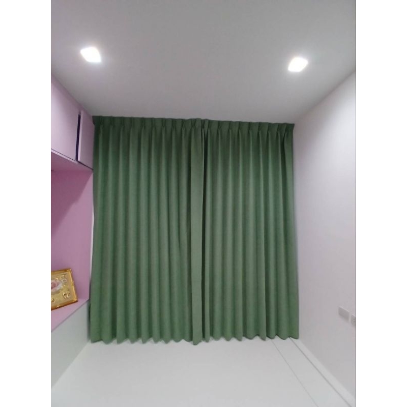 ม่านจีบกันแสง กว้าง 130×140
