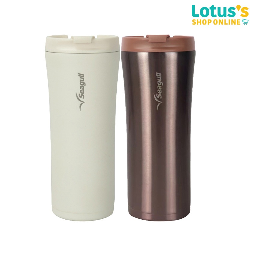 ซีกัล แก้วน้ำมินิมอล ขนาด 0.5 ลิตร สีครีม / โรสโกลด์ SEAGULL MINIMAL VACUUM MUG ROSEGOLD 0.5 L.