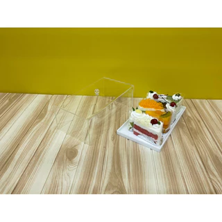 กล่องครอบเค้กพร้อมฐาน ขนาด 30x16x11 cm. มีฐานให้เลือก 5 สี