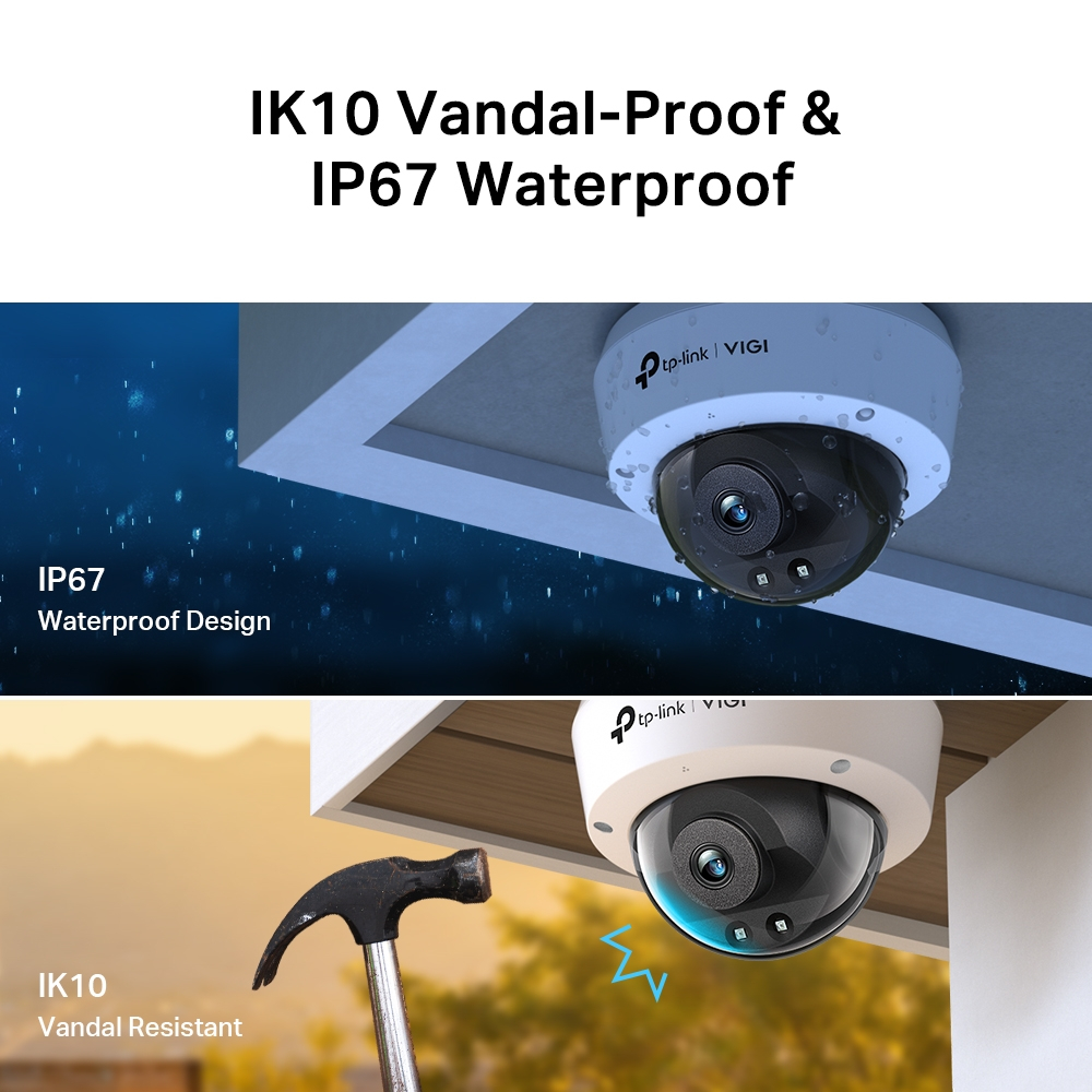 ⚡️กล้องวงจรปิดPoE⚡️TP-LINK (VIGI C220I) VIGI 2MP IR Dome Network Camera