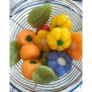 เม็ดบัวลอยแฟนซี คละรวม Home made100%ต้นตำรับสูตรคุณยายBy jasmine300กรัม