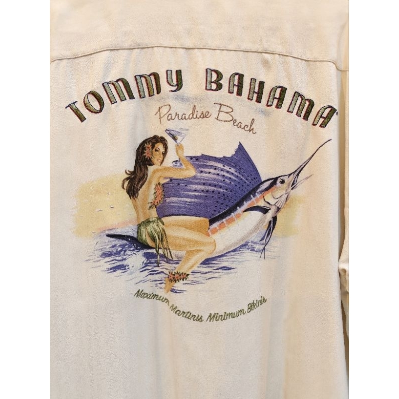 (Y35) เสื้อฮาวาย TOMMY BAHAMA อก 50 " ยาว 32 "