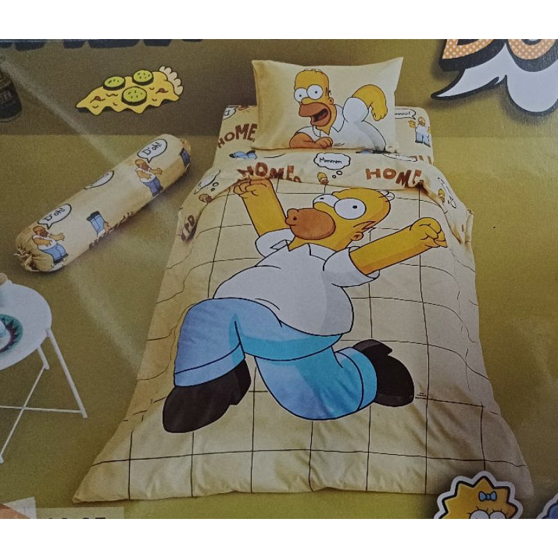 ชุดผ้าปูที่นอน 3.5 ฟุต lotus li-ss03 ลายการ์ตูน the simpsons