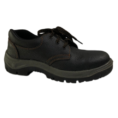 รองเท้าเซฟตี้ Safety Shoes รองเท้านิรภัย หนังวัวแท้ หัวเหล็ก สีดำ แบรนด์ LUCKY CAT (เป็นสินค้าโล๊ะสต๊อก  มือ1)
