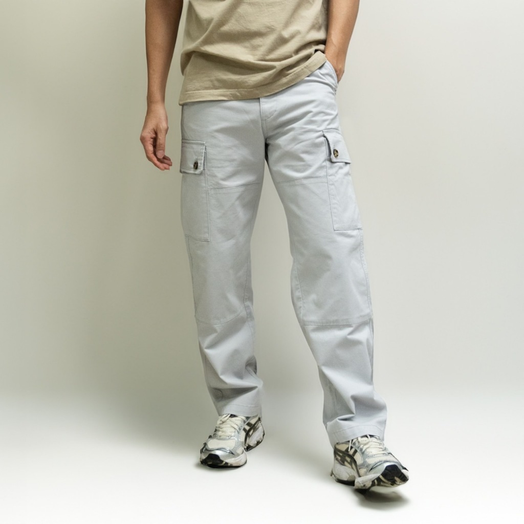 era-won กางเกงขายาว รุ่น Cargo V1 สี Grey