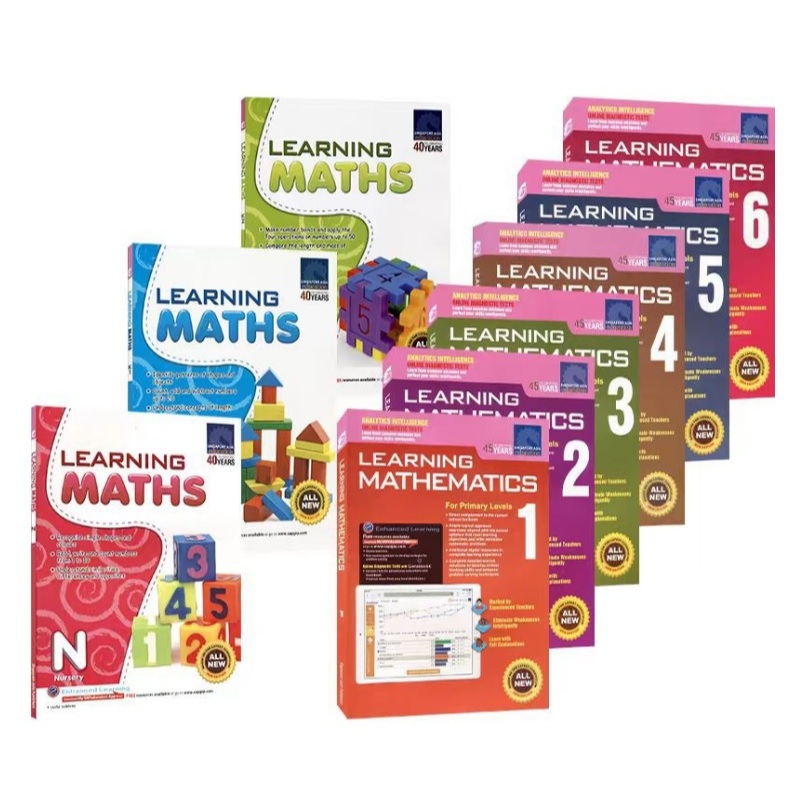 (ขายแยกเล่ม) SAP Learning Math แบบฝึกหัดคณิตศาสตร์ พร้อมเฉลย - Singapore Mathematics Excercise Workb