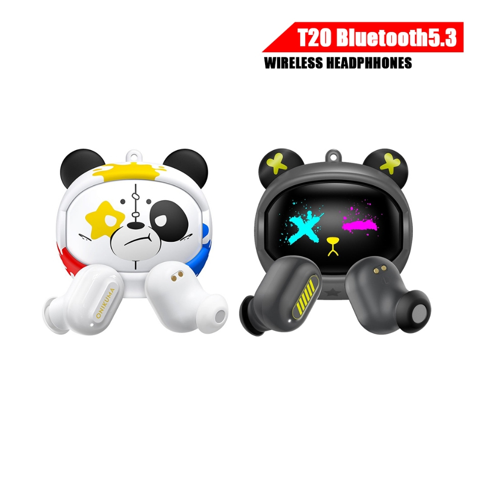 Onikuma T20 TWS Bluetooth 5.3 หูฟังไร้สาย หูฟังเกมมิ่ง