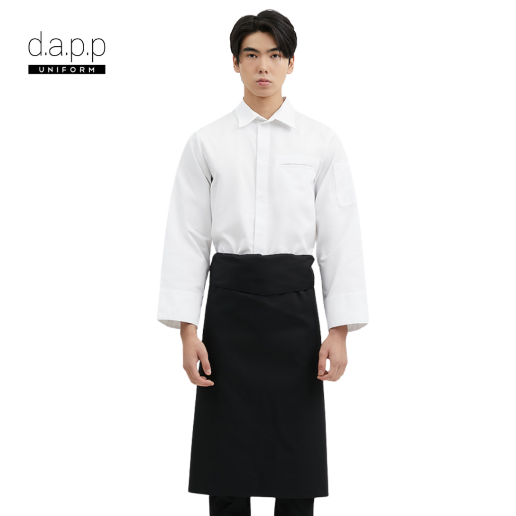 dapp Uniform ผ้ากันเปื้อน ครึ่งตัว เบส Base Black Apron สีดำ (APNB1041)