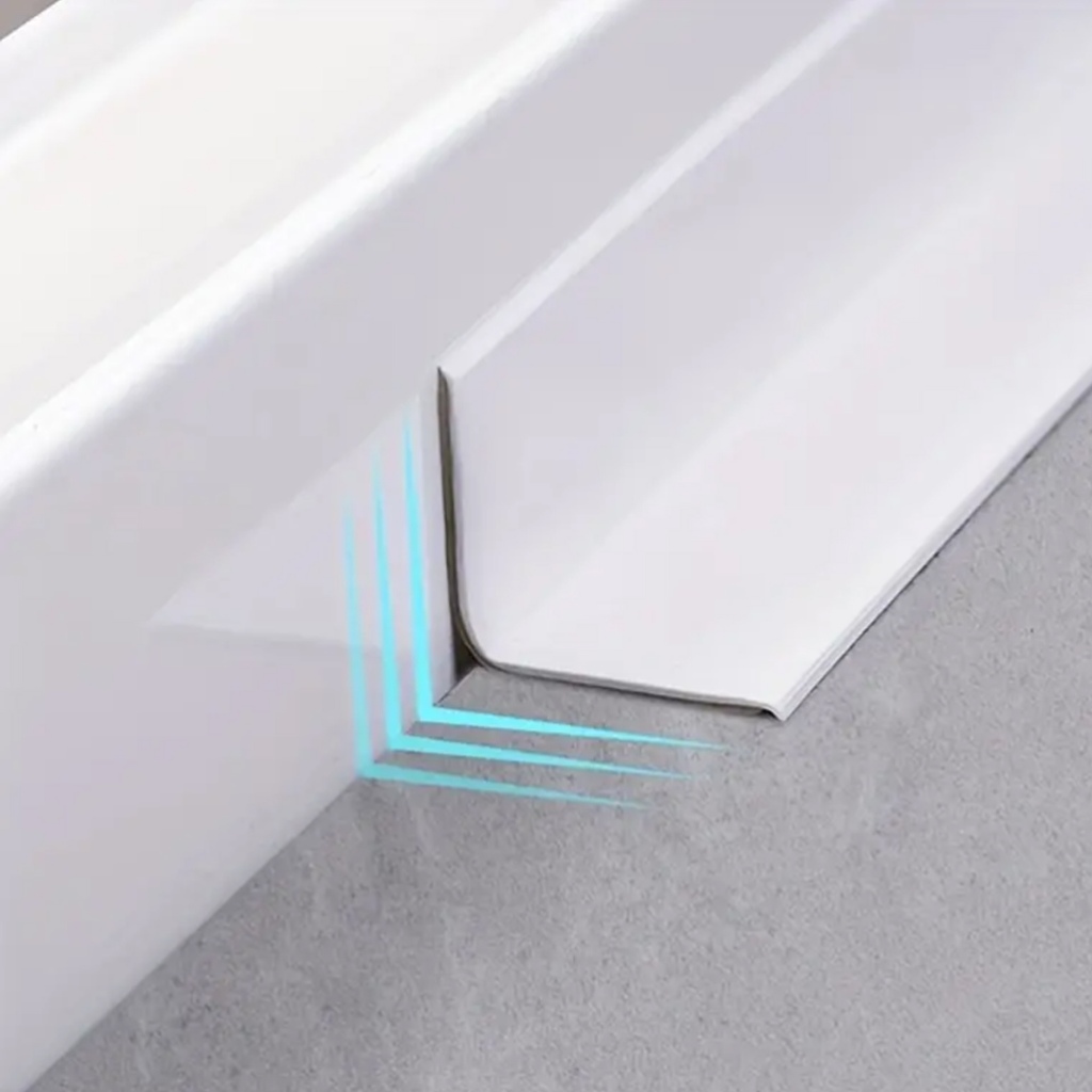 เทปสี PVC กันน้ำใช้ปิดร่องขอบอ่าง เทปยางกันน้ำ สติ๊กเกอร์กันน้ำ เทปกาวกันน้ำ ติดขอบอ่าง ชักโครก ใช้งานสะดวกง่าย ห้องน้ำ - รูปที่ 4