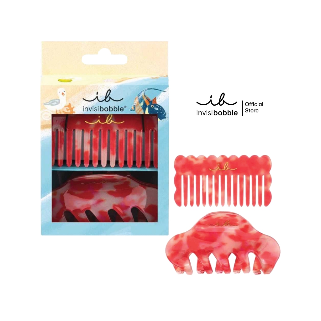 invisibobble กิ๊บติดผม หวี ผมไม่เป็นรอย Set Au soleil beachcomber - Limited (1 กล่องบรรจุ 2 ชิ้น)