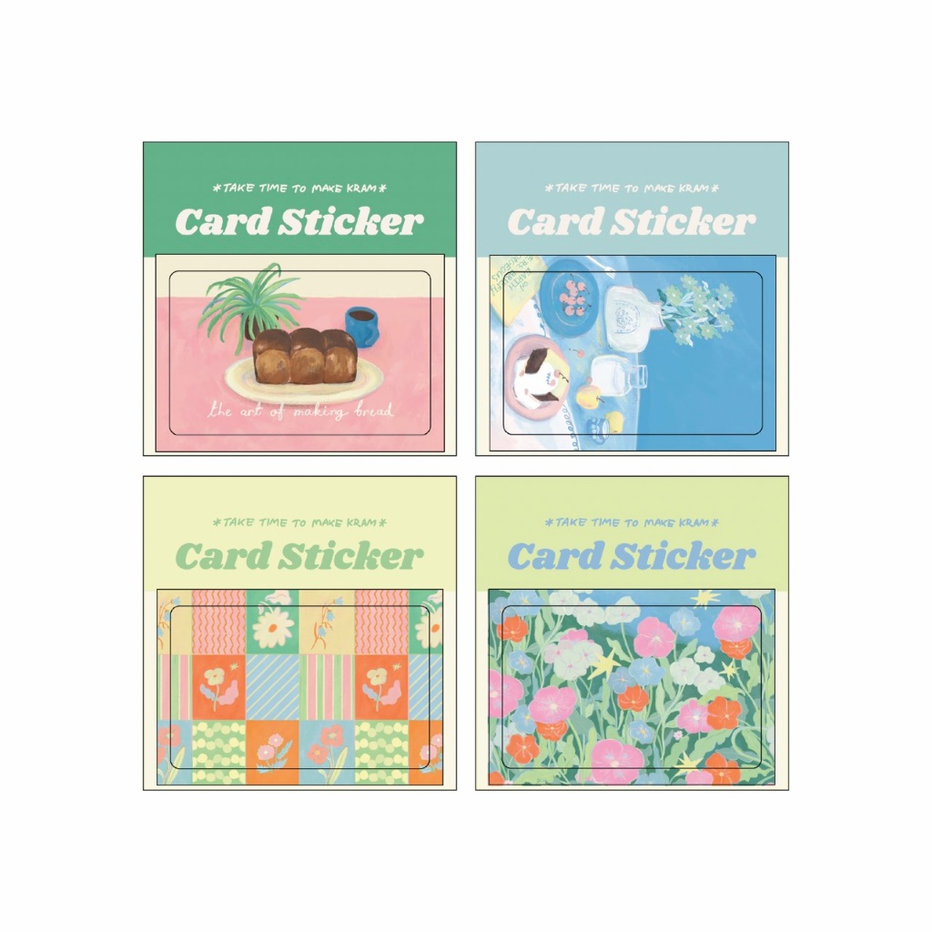 [Take time to make kram] card stickers