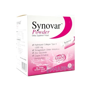 Synovar (30ซอง) ข้อเสื่อมดีขึ้น ซินโนวาร์ พาวเดอร์ Collagen type II #6893