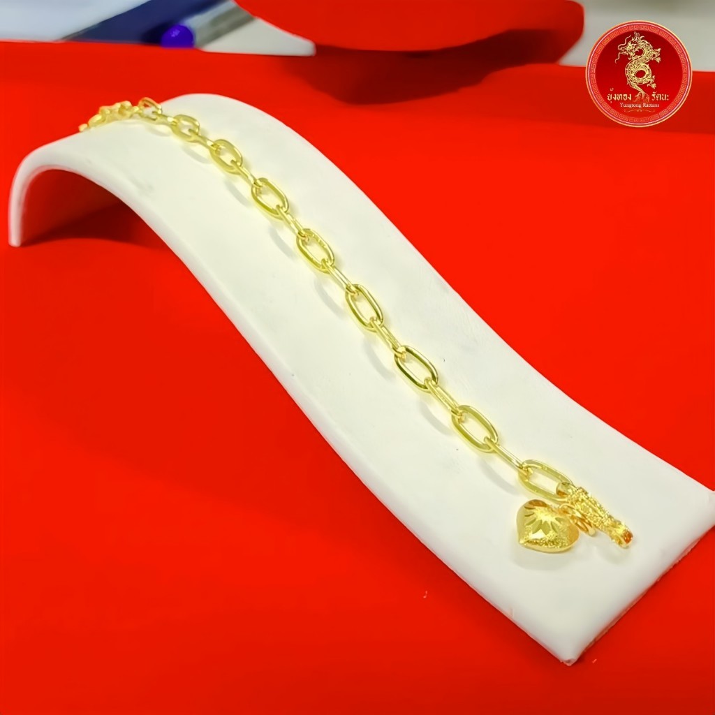 สร้อยข้อมือลายโซ่ฝรั่ง 1บาท (ช134)