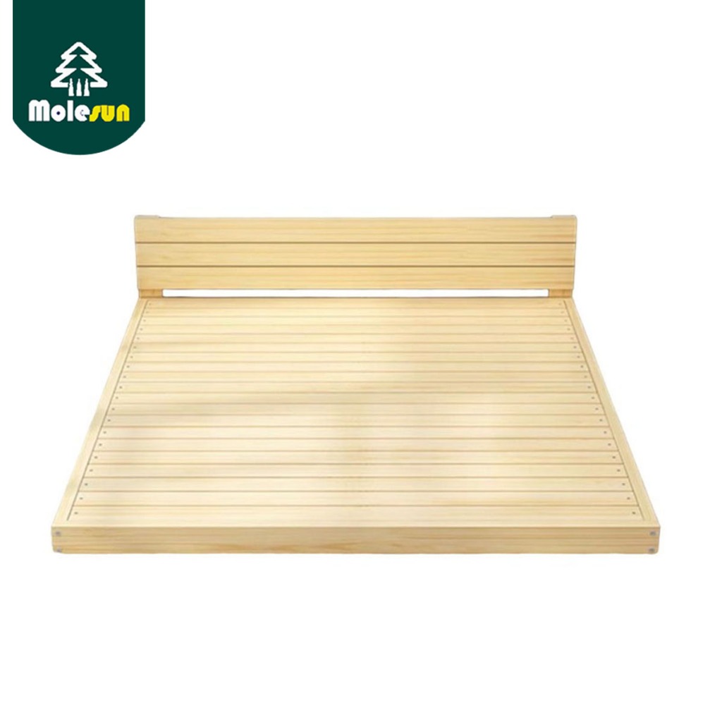 MOLESUN เตียงนอนไม้ สไตล์นอร์ดิก ออกแบบเรียบง่าย ทันสมัย