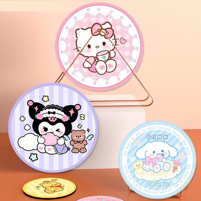 ShopAt.Two[CS7240] ที่รองแก้วซับน้ำ แผ่นหินรองแก้วดูดซับน้ำแห้งไว กันลื่น กันความร้อน ส่งเร็ว สินค้าพร้อมส่งในไทย