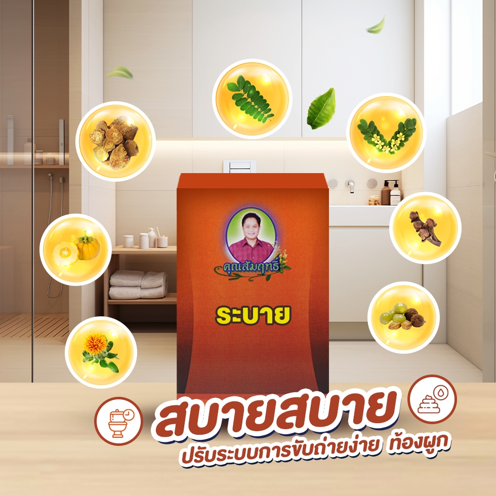 Sa bai Khunsumrit สมุ นไ พรเบิร์นไขมันส่วนเกิน ลดสัดส่วน (60 แคปซูล)