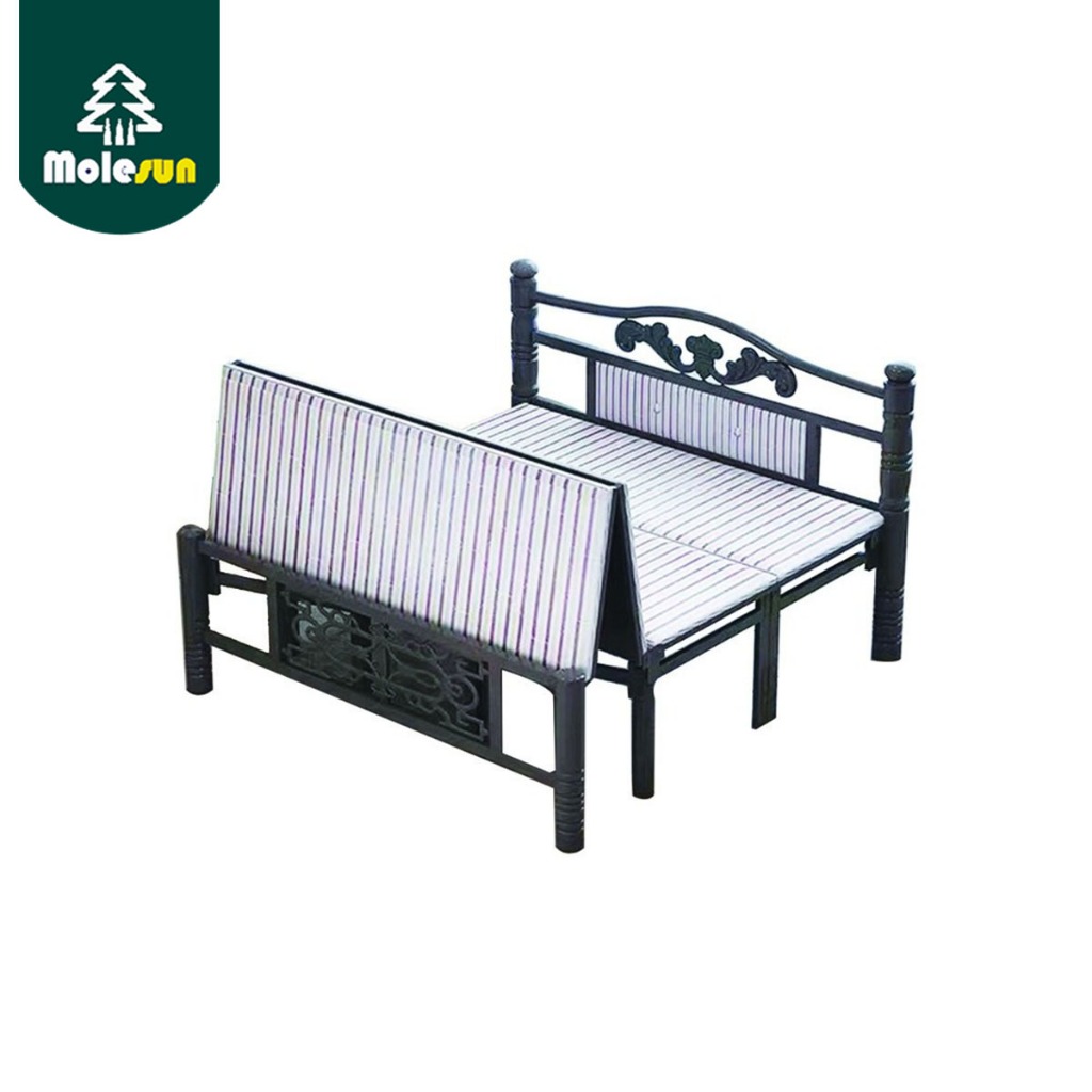 MOLESUN เตียงพับเก็บได้ ขาเหล็ก แข็งแรง ประหยัดพื้นที่