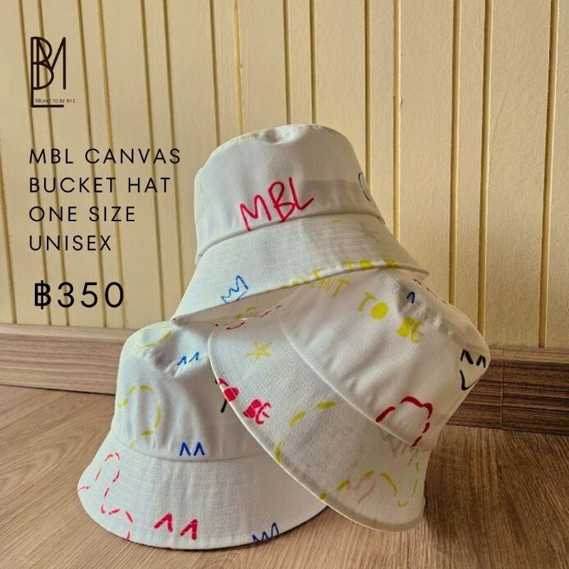 MBL canvas bucket hat หมวกทรงบักเก็ต ผ้าแคนวาส ลาย MBL