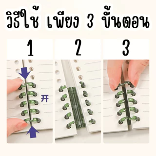 P130 สันห่วงถอดได้ พลาสติก 1ชิ้น สันห่วง สัน ห่วง คลิป หนีบหนังสือ สันกระดูก สมุด สันอ่อน สันปก SP