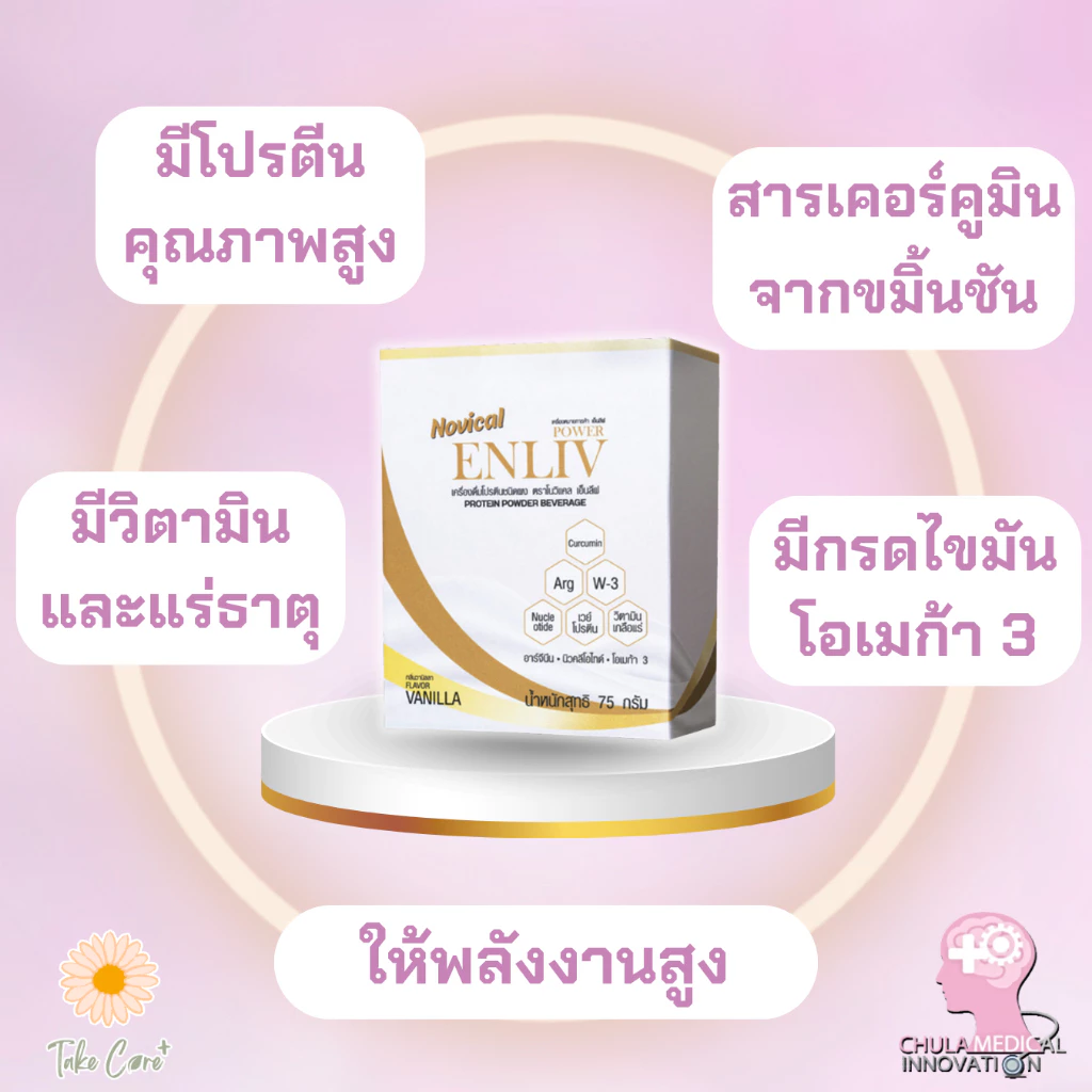 Novical Enliv อาหารเสริมผู้ป่วยมะเร็ง โปรตีนสูง สูตรครบถ้วน thumbnail 5