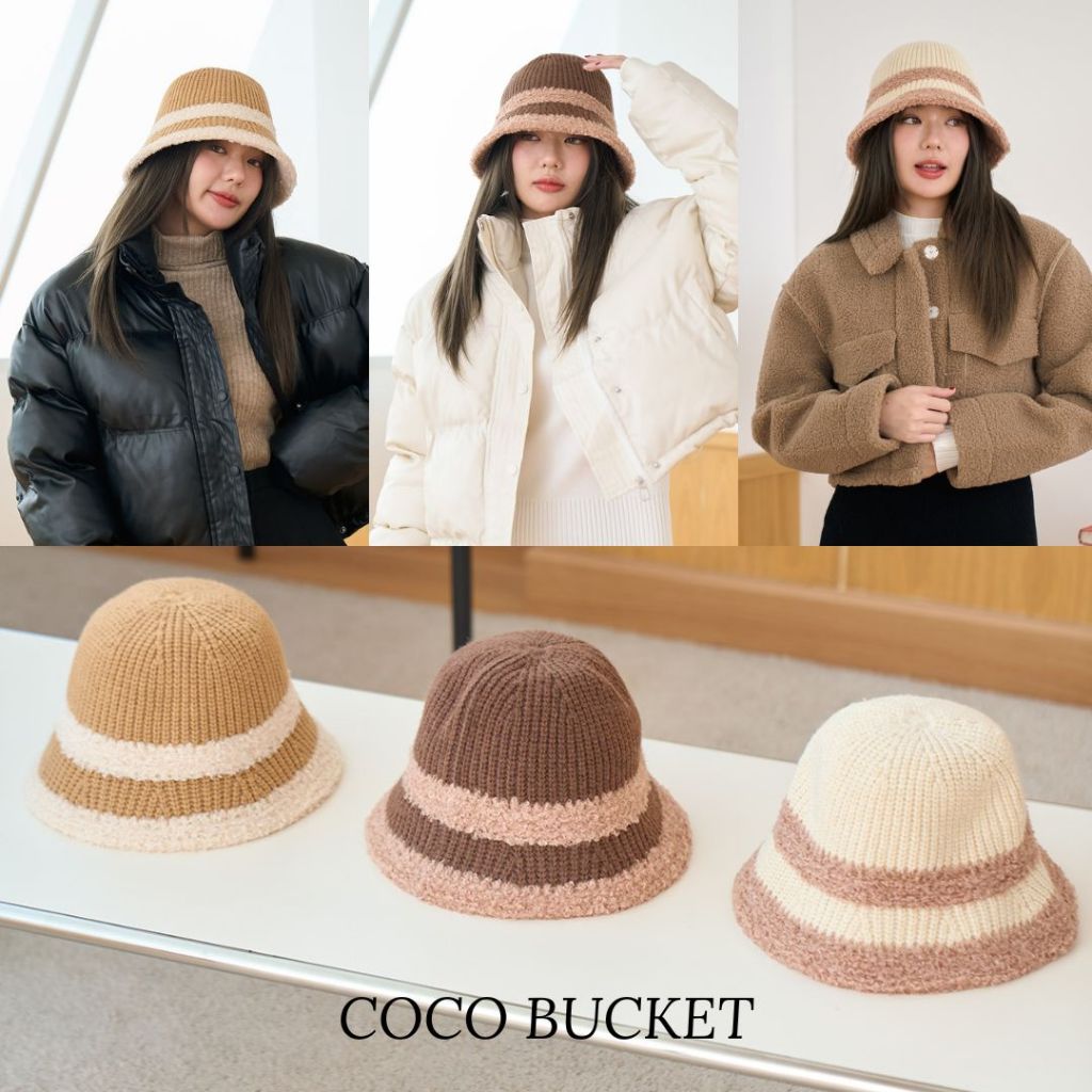 Coatmatter - COCO Knitted bucket หมวกบักเก็ตไหมพรม