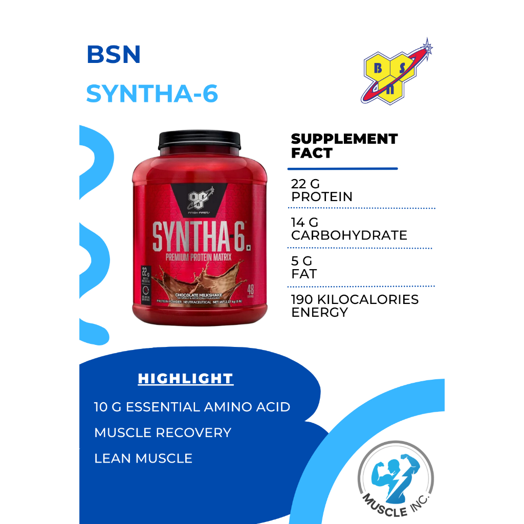 BSN- Syntha-6 ขนาด 5.82lb พร้อมส่ง!!