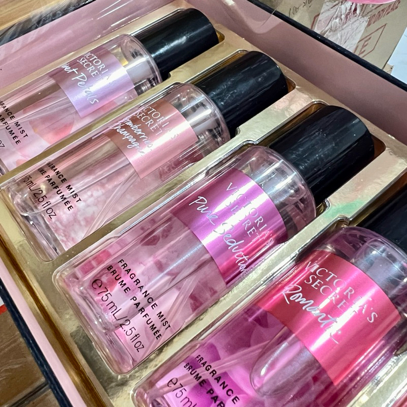 แกะจากแซทช๊อปไทยVictoria secret the ultimate mist exploration set น้ำหอมวิตอเรียขนาดพกพา75มล.