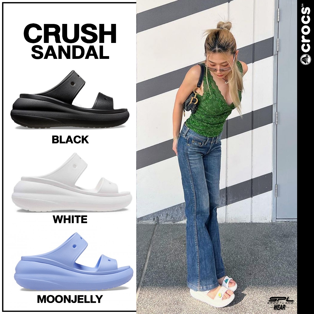 Crocs Collection รองเท้าแตะ ND UX CS Crush Sandal 207670-001 / 207670-100 / 207670-5Q6 (2390)