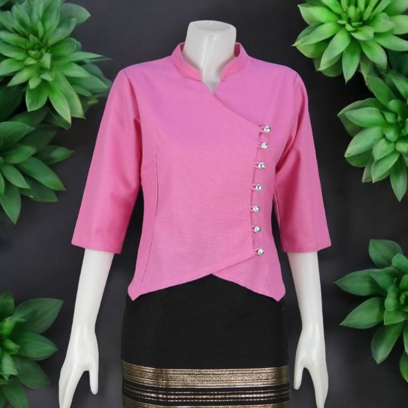 เสื้อผ้าฝ้ายชินมัย คอจีนแบบป้าย อก36-48นิ้ว แขนสามส่วน ทรงสวยงานตัดเย็บปราณีต มี5สีให้เลือกค่ะ ราคา ถูกที่สุด ดีลบีเคเค แกลเลอรีภาพที่ 6