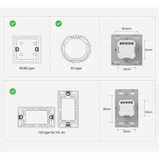 Sonoff M5 Matter 120 White SwitchMan สวิตช์ติดผนังอัจฉริยะ M5 สีขาว