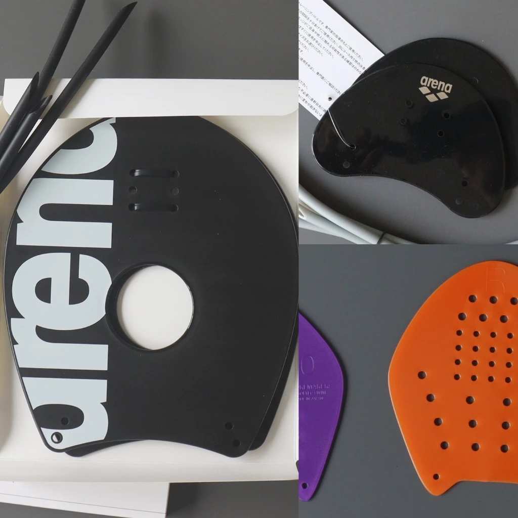 Hand Paddles และ Finger Paddles ขายเป็นคู่ Arena, Finis และ Strokmakers