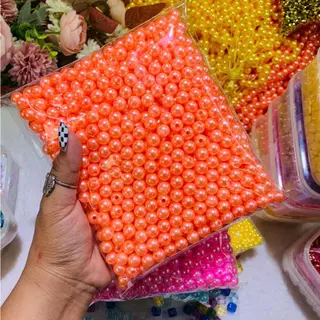 ลูกปัดมุก เกรดเอ 6mm 8mm 10mm หลากสี สามารถนำมาทำเป็นสร้อยคอ สร้อยข้อมือ พวงกุญแจ งานฝีมือ