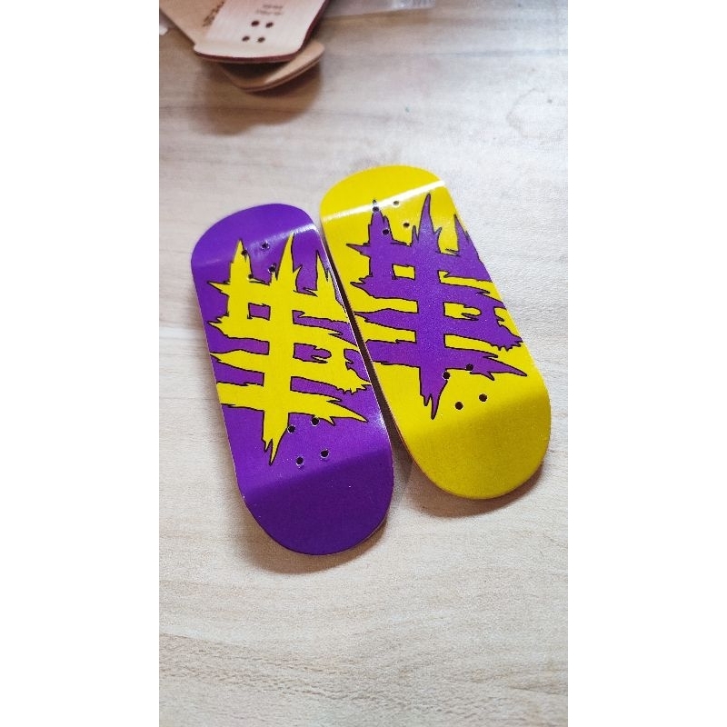 แผ่นฟิงเกอร์บอร์ดbiglogo ขนาด 34,36 mm x 96mm. Fingerboard deck Hopefingerboard