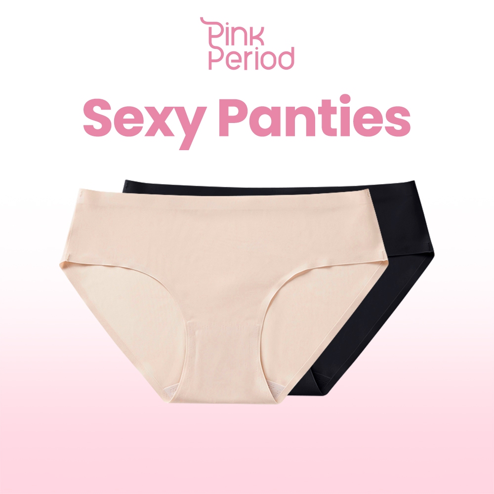 Pink Period กางเกงใน กางเกงในมาใหม่ เอวสูงน่ารัก เก็บพุง สำหรับคนใส่กางเกงในไซส์ใหญ่ ใส่ได้ถึง