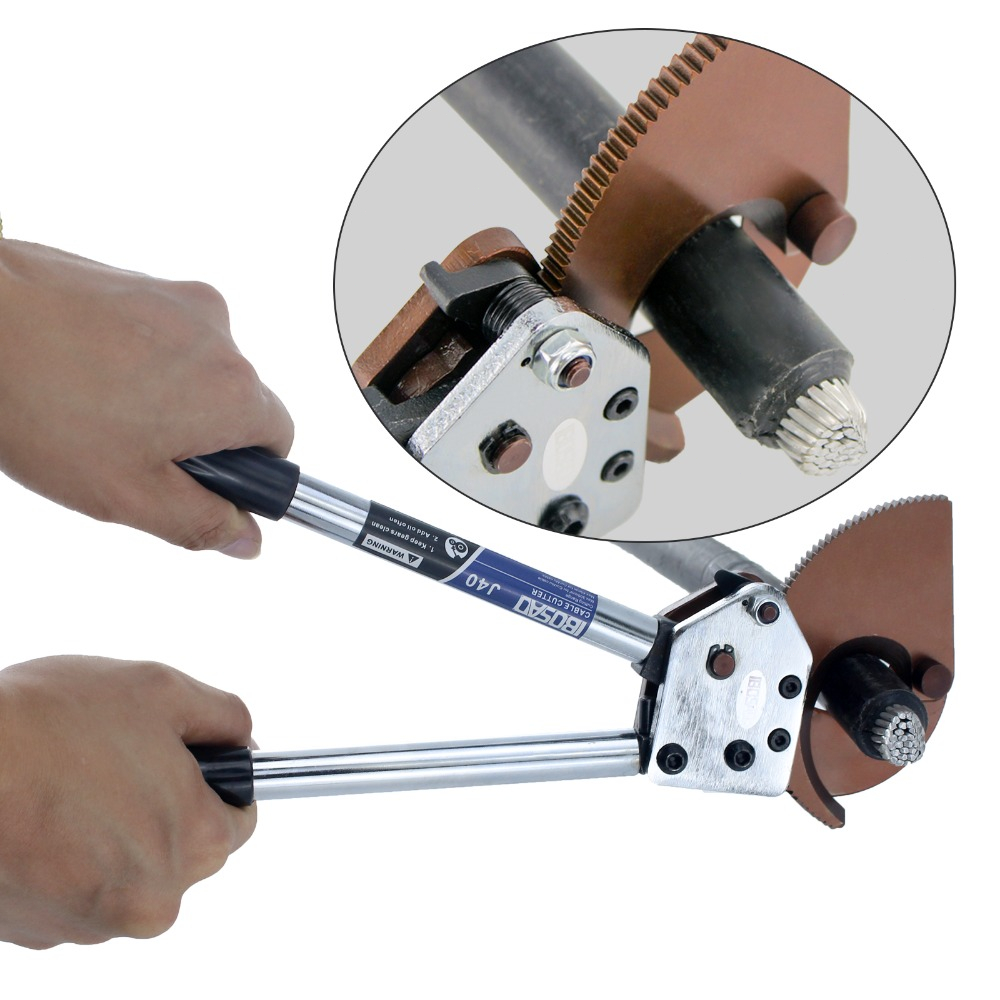 ตัดสายเคเบิล J40เครื่องตัดสายเคเบิลเกียร์,เครื่องตัดสายเคเบิลด้วยมือ สายอลูมิเนียมทองแดง วงล้อ เครื่องตัดสลักเกลียว สายต - รูปที่ 2
