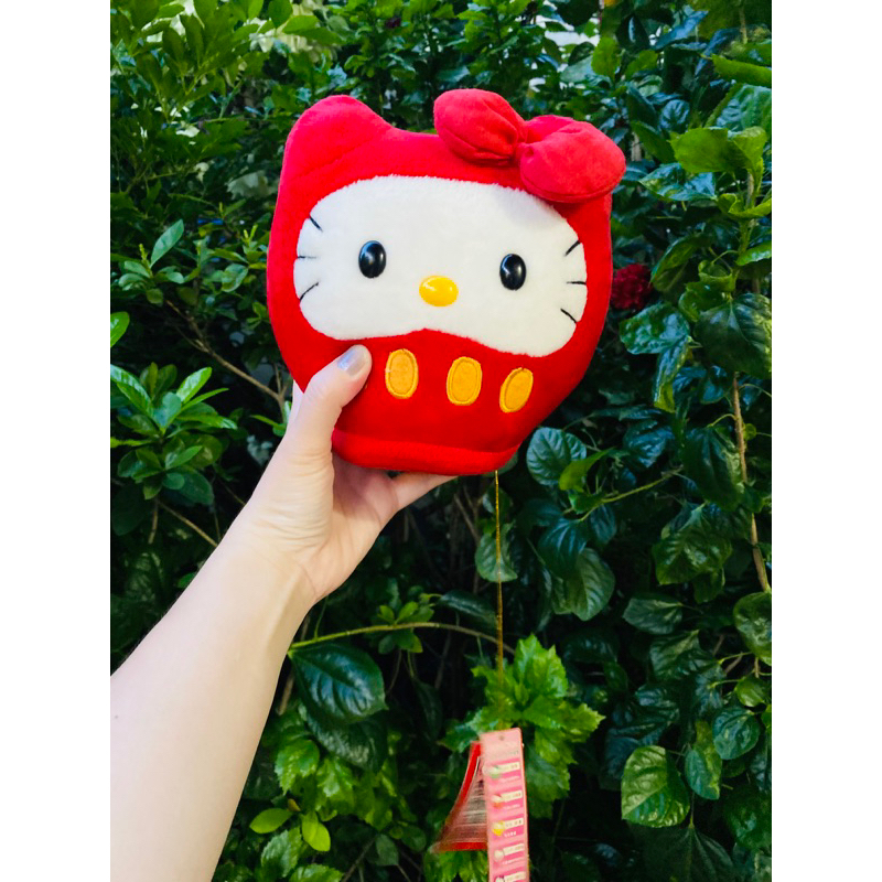 -Original Sanrio- Big Size Daruma Kitty (สูงราวๆ 8")ป้ายห้อย