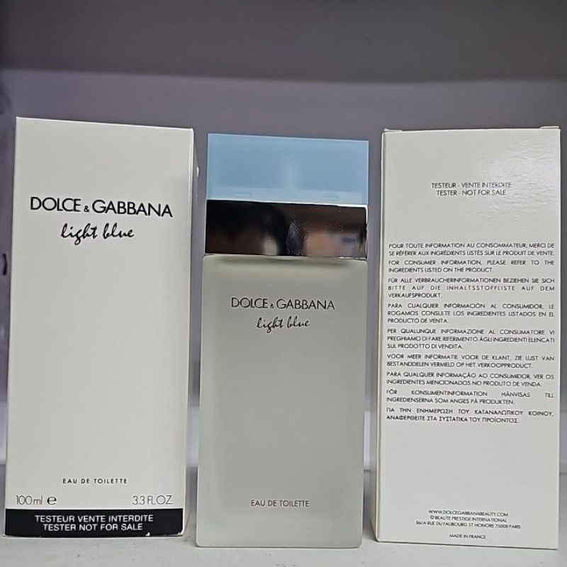 Dolce and Gabbana Light Blue EDT 100 ml. [TESTER]