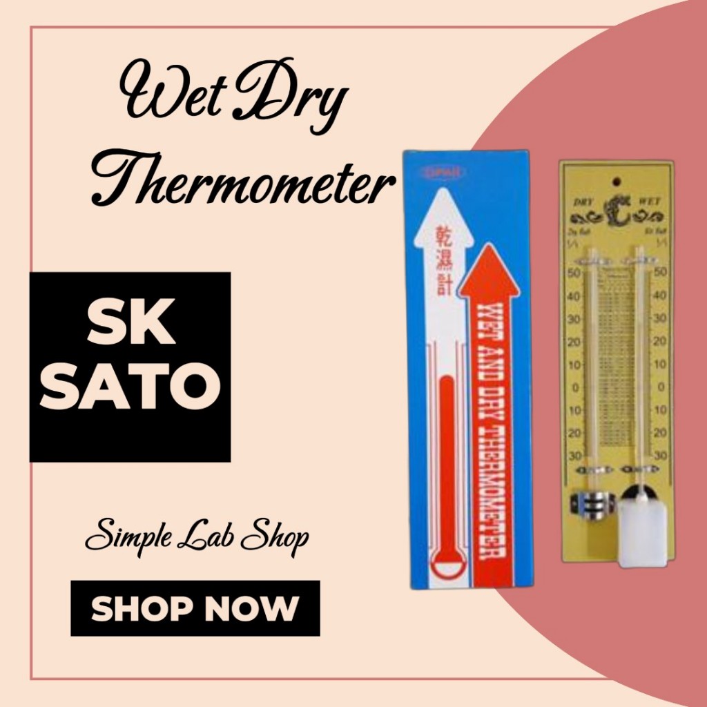 เทอร์โมมิเตอร์​ กระเปาะเปียก​-แห้ง​ / Wet & Dry Thermometer